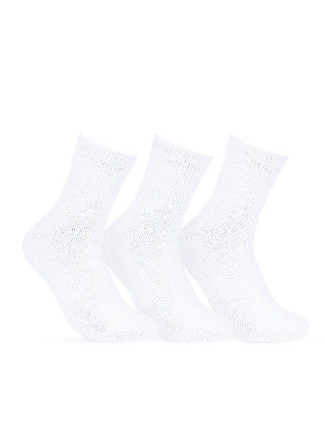 STITCH Women's Pack of 3 Half Terry High L-Shape Casual Socks - Image 1